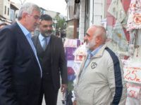 Ak Parti Erzurum İl Başkanı Mehmet Emin Öz, Taşmağazalar Esnafını Ziyaret Etti