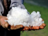 Erzurum'da dolu seraları vurdu
