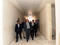 VALİ AZİZOĞLU OKUL İNŞAATLARINI İNCELEDİ
