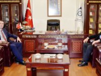 BAŞSAVCI BÖLÜKBAŞI’DAN BAŞKAN YÜCELİK’E İADE-İ ZİYARET