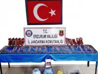 Erzurum’da sığınak içerisinde mühimmat ele geçirildi