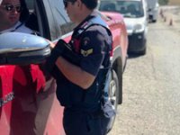Jandarma ve trafik polislerinden droneli denetim