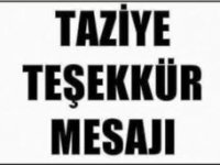 Prof. Dr. Hacı Ömer Özden'den taziye teşekkürü mesajı...