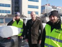 Erzurumlu besici depremzedeler için koyun bağışında bulundu