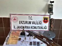 Erzurum’da kaçak tarihi eser operasyonu