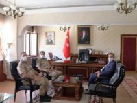 İl Jandarma Komutanı Gemalmaz Kaymakam Perçi’ye ziyaret etti