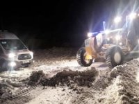 Büyükşehir’in kar timleri kırsalda da iş başında