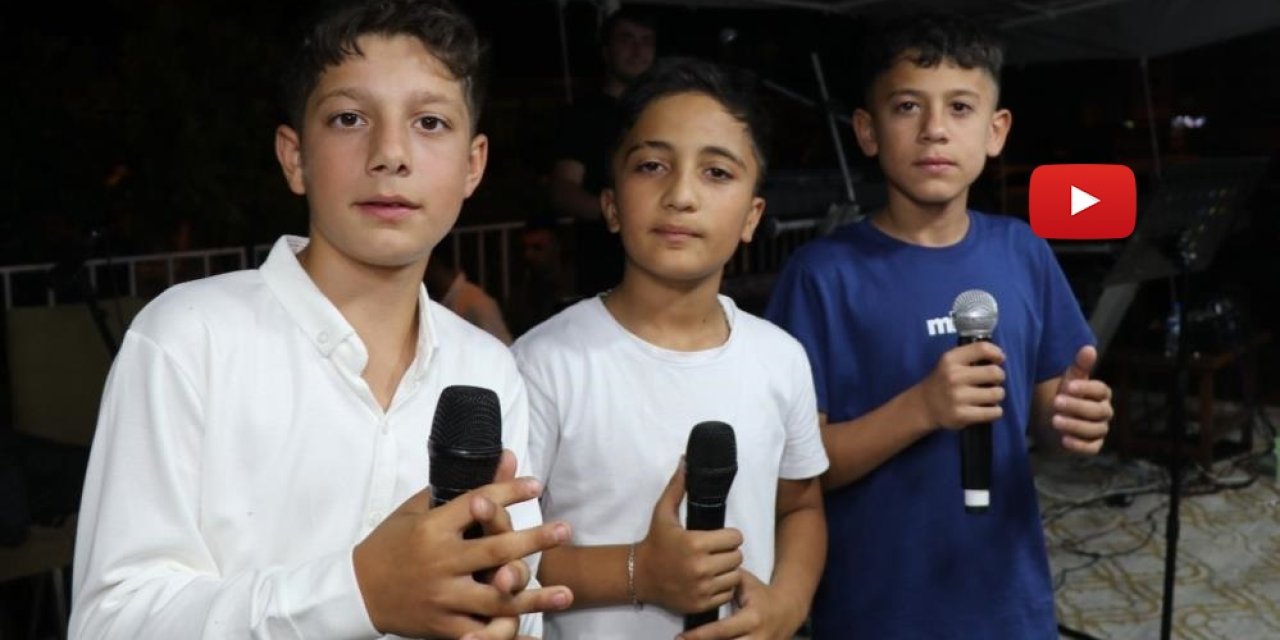 Erzurum’da 13 yaşındaki üç genç sahneye çıktı! Performansları büyüledi