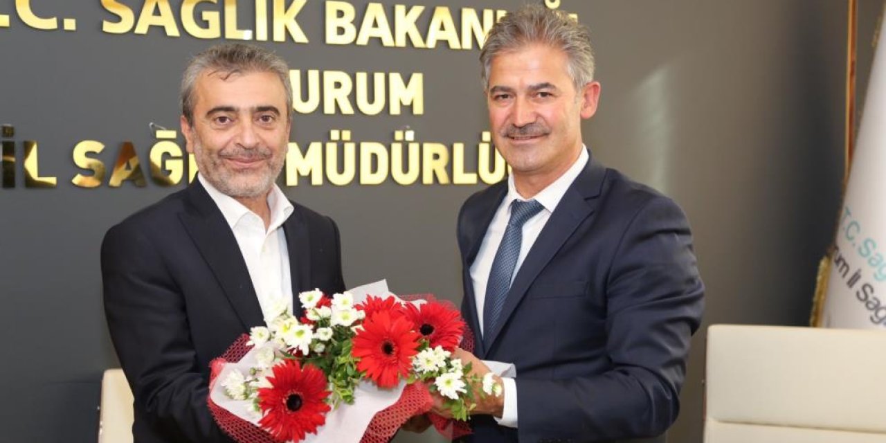 Erzurum Sağlık Müdürlüğü’nde bayrak değişimi! Bedir görevi Meral’e devretti