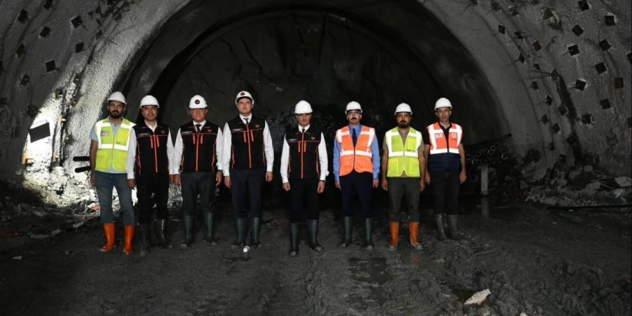 Çirişli Tüneli’nde çalışmalar hızlandı: Kazı yüzde 60, beton yüzde 49’a ulaştı