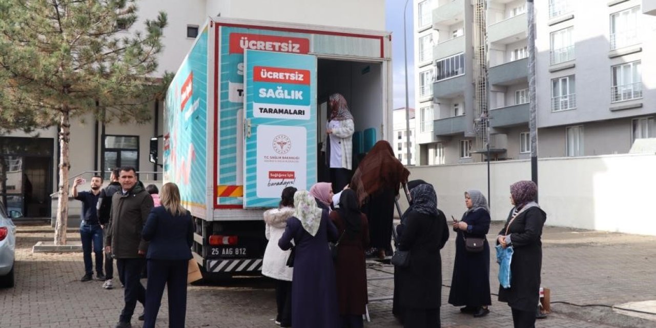 Kanser taraması için seferberlik! Mobil KETEM Erzurum’da ilçe ilçe gezecek