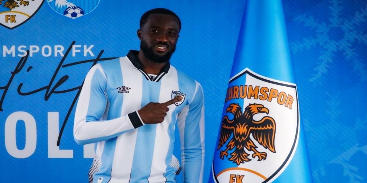 Erzurumspor FK’da Ganalı futbolcular dikkat çekiyor! Agyekum kulüp tarihine geçti