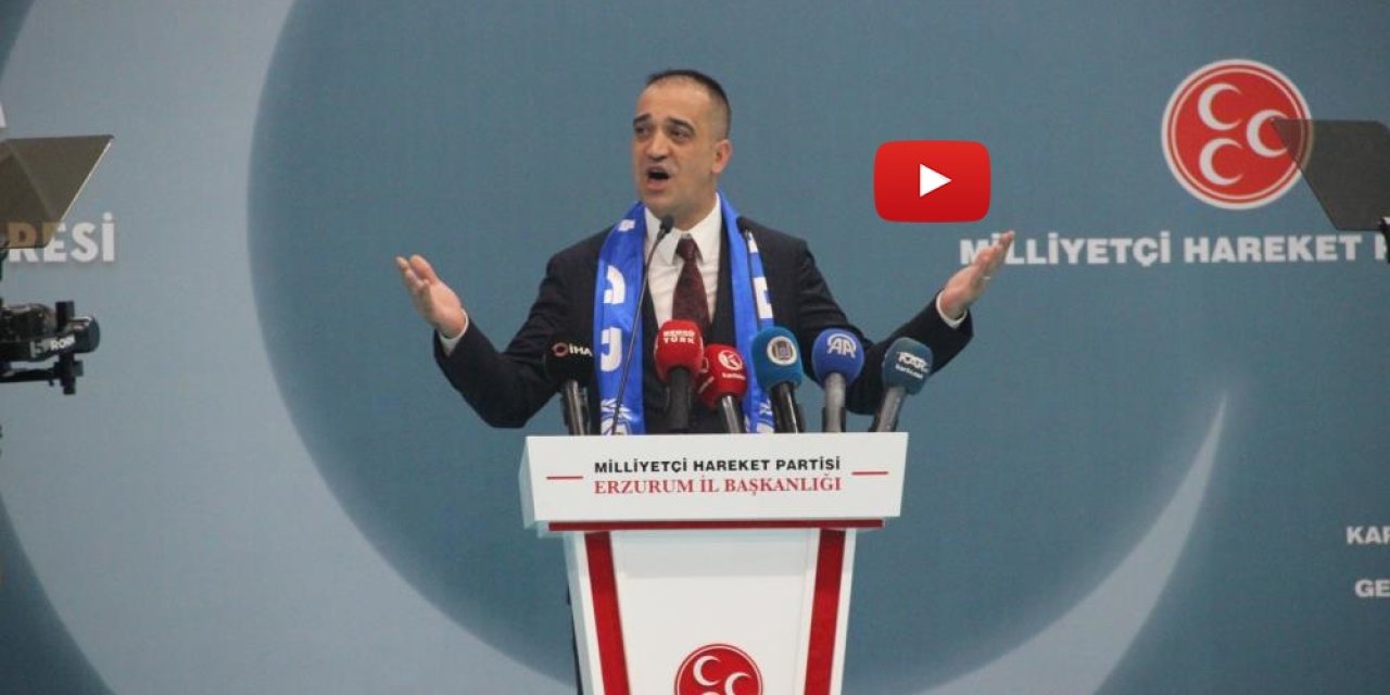 MHP Erzurum’da Adem Yurdagül yeniden başkan! Kongrede dikkat çeken “meydan da bizim” mesajı