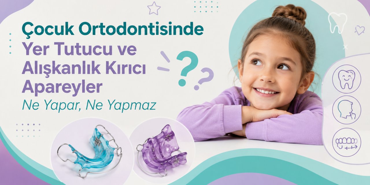 Çocuk Ortodontisinde Yer Tutucu ve Alışkanlık Kırıcı Apareyler Ne Yapar, Ne Yapmaz