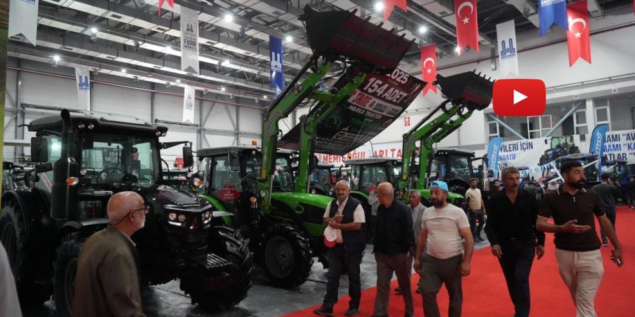Erzurum’da dev tarım fuarı açıldı! Çiftçiler akın etti, 120 firma yerini aldı