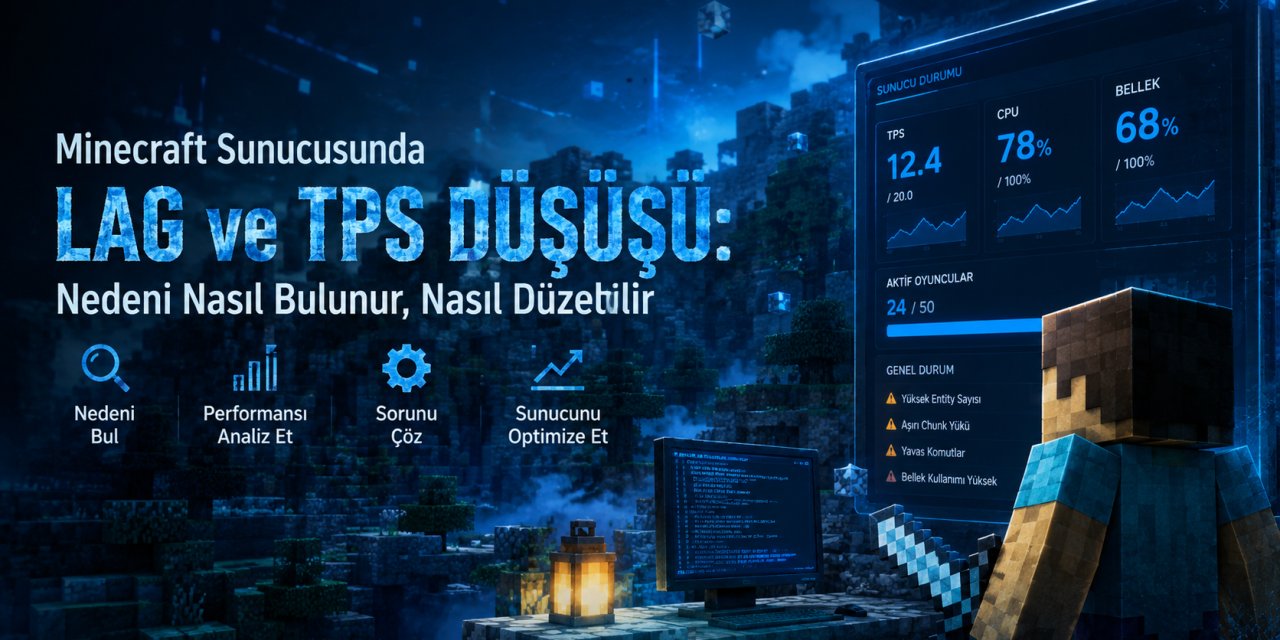 Minecraft Sunucusunda Lag ve TPS Düşüşü: Nedeni Nasıl Bulunur, Nasıl Düzeltilir?