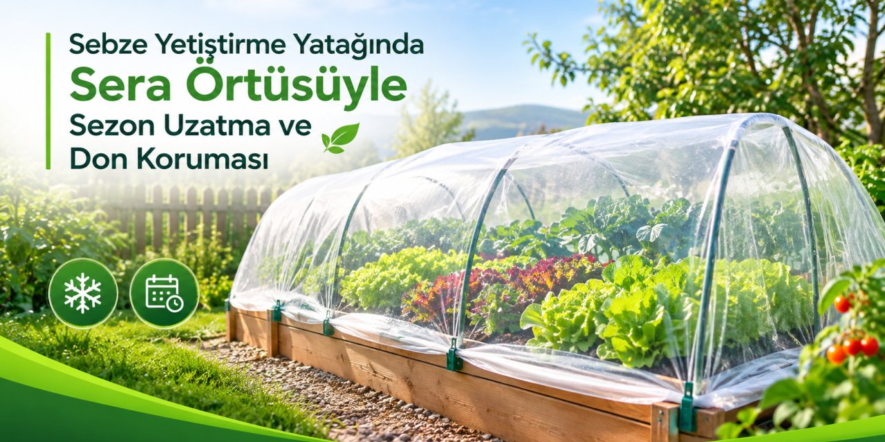 Sebze Yetiştirme Yatağında Sera Örtüsüyle Sezon Uzatma ve Don Koruması