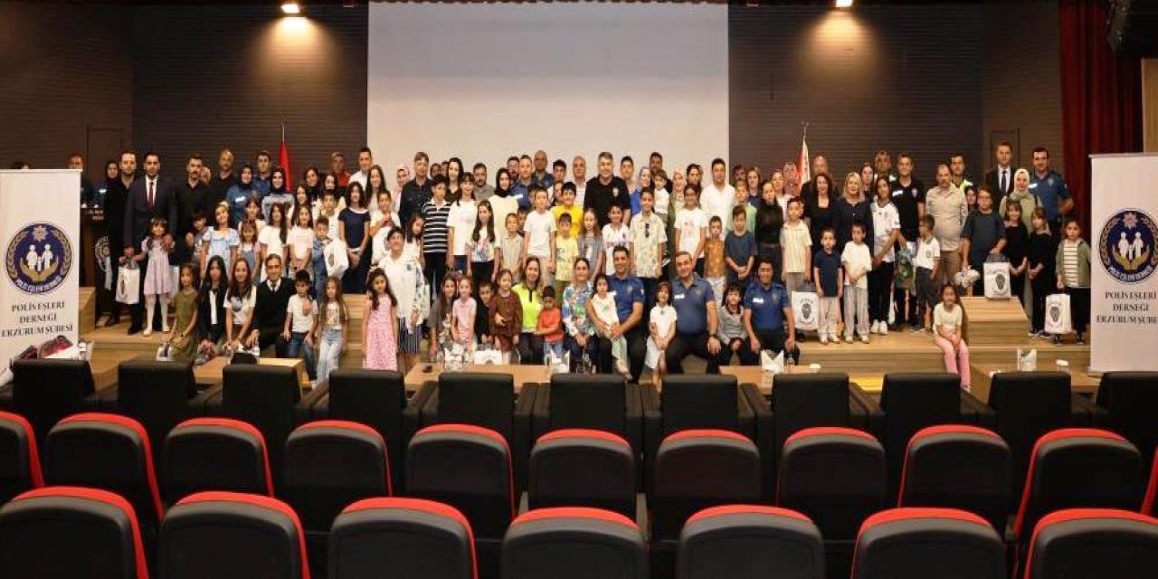 Erzurum Emniyeti’nden çocuklara anlamlı buluşma! “Eğitime Destek Geleceğe Umut”