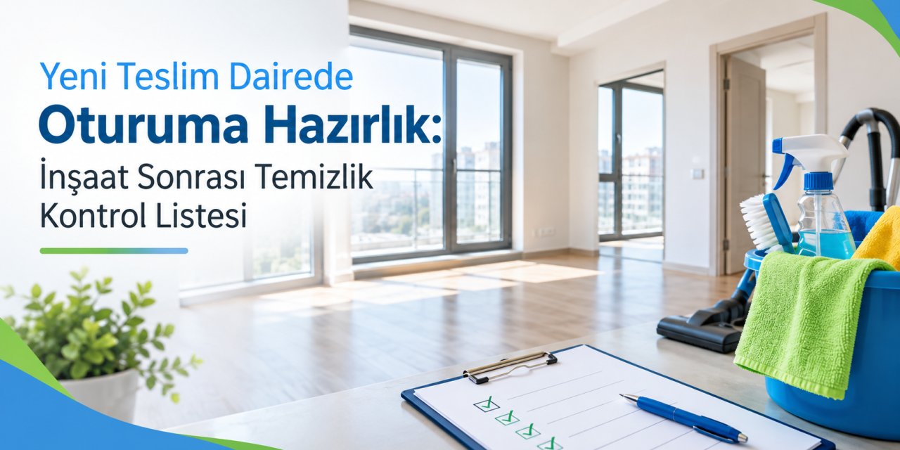 Yeni Teslim Dairede Oturuma Hazırlık: İnşaat Sonrası Temizlik Kontrol Listesi