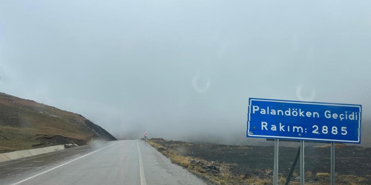 Erzurum’da kış geri geldi: Palandöken ve Tekman’da görüş mesafesi 10 metreye düştü