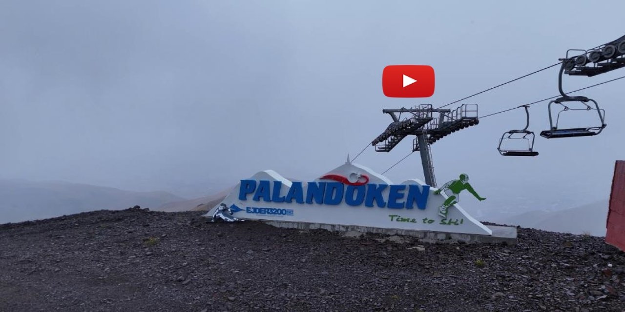 Palandöken yeniden beyaza büründü! Kar yağışı etkisini artırdı