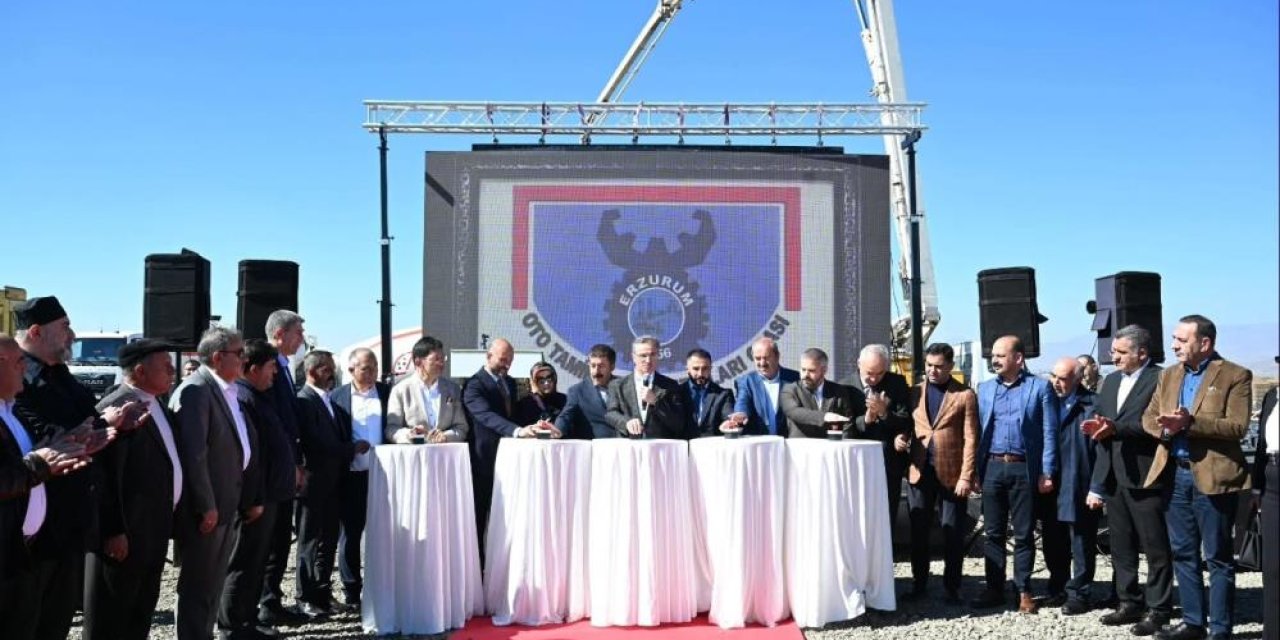 Erzurum’da sanayicilere yeni site yapılacak: Temel atıldı