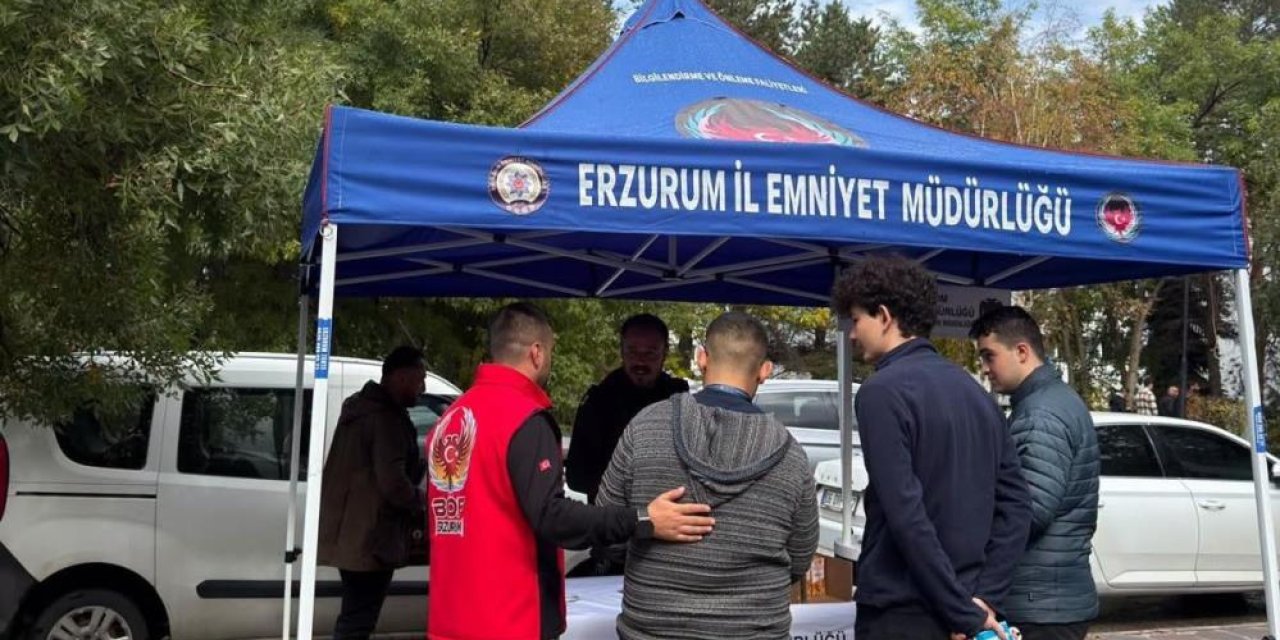 Erzurum'da 5 bin öğrenciye terör uyarısı! Polis ekipleri kampüste bilgilendirdi