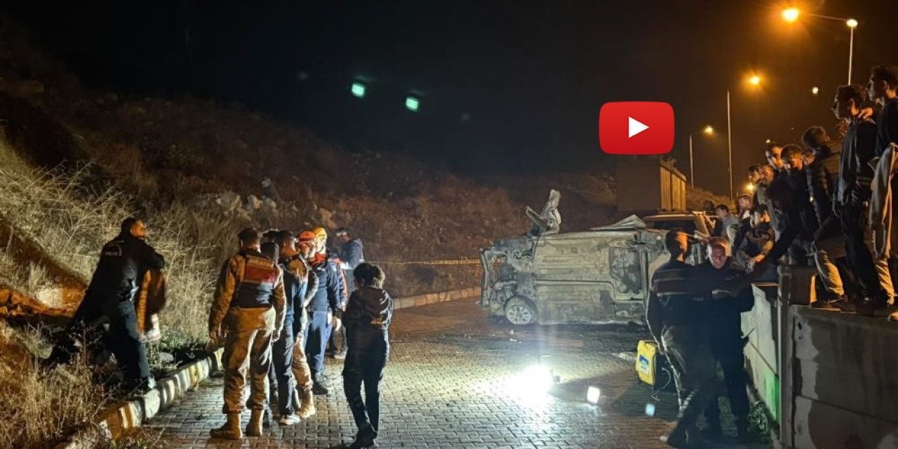 Erzurum’da otomobil 50 metrelik şarampole yuvarlandı: 1 ölü, 3 yaralı