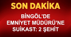 Flaş.. Bingöl Emniyet Müdürü'ne Suikast!.. 2 Şehit