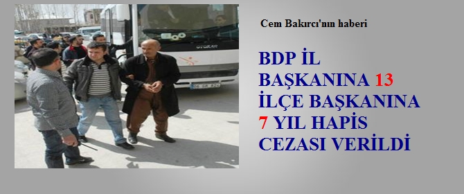 Erzurum'da BDP'lilere ceza..