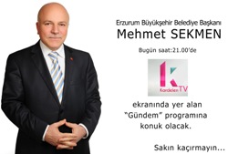 Başkan Sekmen Kardelen TV'ye Konuk Olacak