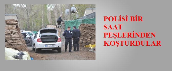 Erzurum'da hırsız-polis kovalaması...