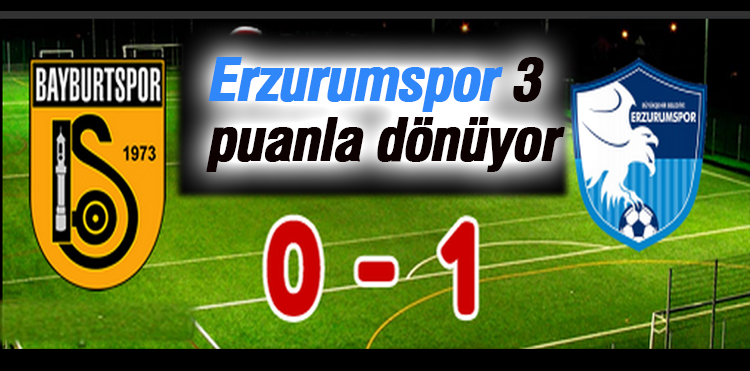 Erzurumspor 3 puanla dönüyor