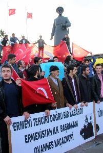 Erzurum'da büyük protesto!  'Vur Vur İnlesin Diaspora Dinlesin'
