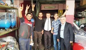 MHP Adayları Çimen Ve Hızarcı Sanayi Esnafının Sorunlarını Dinledi