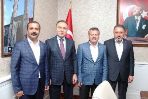 Sağlık Sen Genel Başkanı Memiş, Erzurum Valisi Ahmet Altıparmak’ı Ziyaret Etti