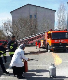 EBİTEM’DEN YANGIN VE KURTARMA TATBİKATI