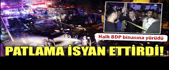 Gaziantep'te BDP binası ateşe verildi..