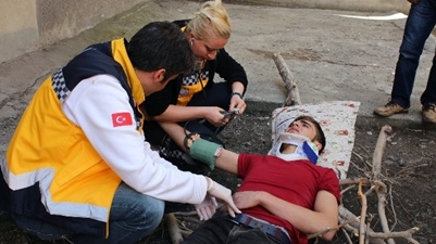 Erzurum'da Sigara İçerken Balkondan Düşen Genç Öğrenci Yaralandı