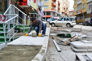 Yakutiye Erzurum'un merkezini sokak sokak yeniliyor