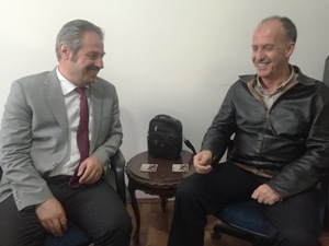 Rektör Adayı Prof. Dr. Macit Erzurum Olay’ı ziyaret etti.