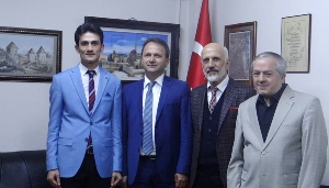 TYB Erzurum Şubesi Prof. Dr. Bahattin Türetken ve Erzurumlu iş adamı Remzi Sakaoğlu'nu konuk etti