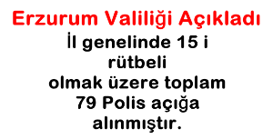 Erzurum Valiliği açıkladı..