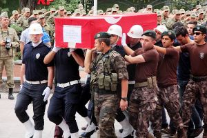 Erzurum şehidini uğurladı