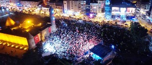 Erzurum'un kalbi Yakutiye Kent Meydanında attı