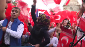 Erzurum'da Demokrasi ve Şehitler Mitingi