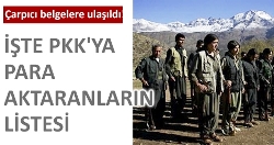 İşte PKK'ya destek verenlerin listesi...