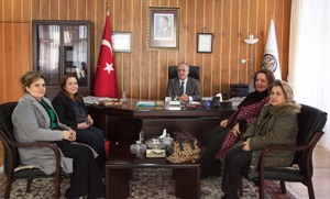 Türk Kadınlar Birliği Erzurum Şubesi Rektör Çomaklı’yı Ziyaret Etti