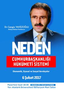 Maliye Bakan Yardımcısı Cengiz Yavilioğlu referandum çalışmalarına başladı.