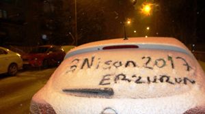 Erzurum’a Nisan Karı